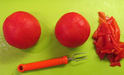 tomater, skoldet